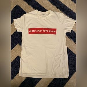 Cooperative brand - “More love, love more” size small tee shirt - Womens